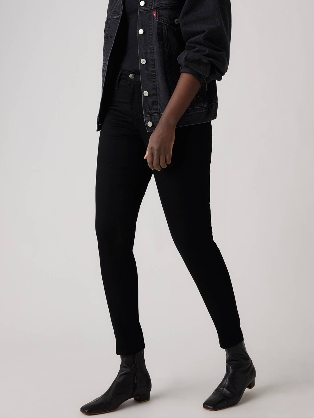 Levi’s 721 High Rise Skinny Jeans Black Size 28 Waist